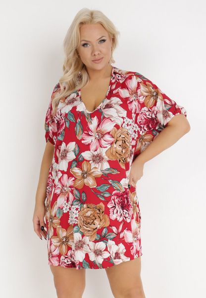 Czerwona Sukienka z Wiskozy Irima. Czerwone sukienki Born2be, na lato, l, z aplikacjami, z wiskozy, bez kołnierzyka, bez ramiączek, mini. Za 29.99 zł.