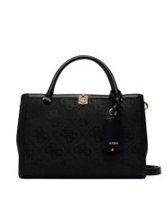 Guess Torebka Audrey Logo HWJG97 55070 Czarny. Czarne torebki klasyczne Guess, z aplikacjami, z materiału, bez dodatków. Za 674.99 zł.