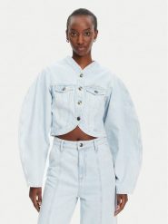 ROTATE Kurtka jeansowa 1138261468 Niebieski Relaxed Fit. Niebieskie kurtki ROTATE, bez wzorów, z bawełny, bez kaptura. Za 699.99 zł.