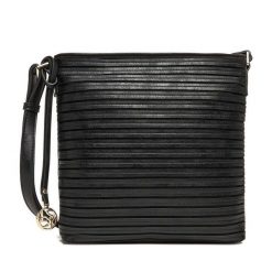 Torebka Lasocki. Czarne listonoszki Lasocki, bez wzorów, bez dodatków. Za 179.99 zł.