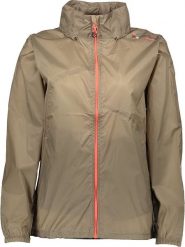 Peak Mountain Kurtka przeciwwiatrowa w kolorze beżowym rozmiar: L. Brązowe kurtki sportowe Peak Mountain, l, bez wzorów, bez kaptura, outdoorowe. Za 129.95 zł.