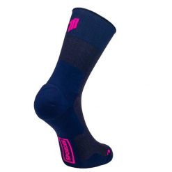 MARATHON BLUE - SKARPETKI DO BIEGANIA. Niebieskie skarpety SPORCKS, bez wzorów, z materiału. Za 160.00 zł.