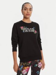 Versace Jeans Couture Bluza 79HAIB00 CFB00 Czarny Regular Fit. Czarne bluzy Versace Jeans Couture, xs, bez wzorów, z bawełny, bez kaptura. Za 1,009.00 zł.