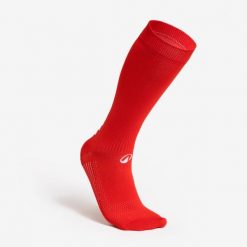 Skarpety piłkarskie krótkie Kipsta Viralto II MiD antypoślizgowe. Czerwone skarpety KIPSTA, bez wzorów, z dzianiny. Za 39.99 zł.