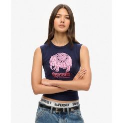 Kamizelka Slim Hathi. Niebieskie bielizna sportowa Superdry, bez wzorów, z bawełny. W wyprzedaży za 110.70 zł.