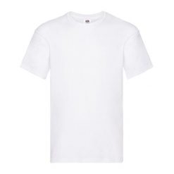 Oryginalna Koszulka Unisex Dla Dorosłych. Białe bluzki FRUIT OF THE LOOM, xl, bez wzorów, sportowe, bez kołnierzyka, bez ramiączek. Za 29.99 zł.