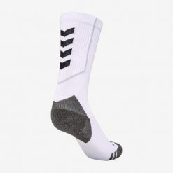 Skarpety sportowe do piłki ręcznej Hummel Pro Train Low. Białe skarpety Hummel, bez wzorów, z tkaniny. Za 44.99 zł.