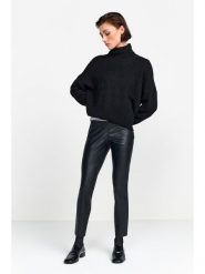 Rich & Royal Sweter w kolorze czarnym rozmiar: XS. Czarne golfy Rich & Royal, xs, bez wzorów, bez ramiączek. Za 139.54 zł.