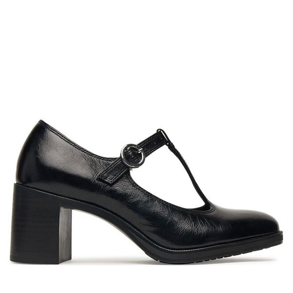 Półbuty Tamaris. Czarne czółenka Tamaris, bez wzorów, bez obcasa, na obcasie, bez zapięcia. Za 379.99 zł.