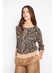 William de Faye Golf w kolorze karmelowo-czarnym rozmiar: 42. Brązowe golfy William de Faye, bez wzorów, bez ramiączek. Za 130.99 zł.