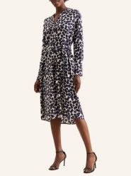 Seidensticker Sukienka w kolorze granatowo-białym rozmiar: 38. Białe sukienki Seidensticker, na co dzień, bez wzorów, z tkaniny, bez kołnierzyka, bez ramiączek, midi, proste. Za 216.73 zł.