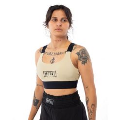 Biustonosz dla kobiet Metal Boxe Desert Storm. Brązowe bielizna sportowa METAL BOXE, m, bez wzorów. Za 185.00 zł.