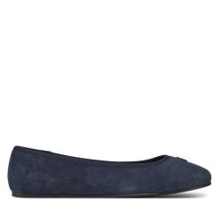 Baleriny Tommy Hilfiger. Niebieskie baleriny TOMMY HILFIGER, bez wzorów, bez obcasa. Za 309.99 zł.