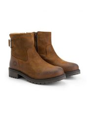 TRAVELIN' Skórzane botki "Honefoss" w kolorze jasnobrązowym rozmiar: 42. Brązowe botki Travelin', bez wzorów, bez obcasa, bez zapięcia. Za 559.95 zł.