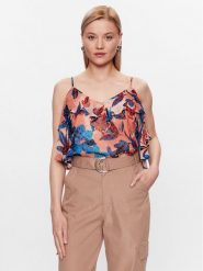 B.young Bluzka 20813237 Różowy Regular Fit. Czerwone bluzki b.young, bez wzorów, z wiskozy, bez kołnierzyka, bez ramiączek. Za 329.99 zł.