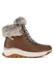 Rieker Revolution Lifestyle Botki W0063-22 Brązowy. Brązowe botki Rieker Revolution Lifestyle, bez wzorów, ze skóry, bez obcasa, na płaskiej podeszwie, bez zapięcia. Za 398.99 zł.