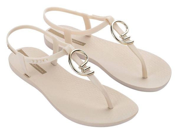 Sandały damskie Ipanema Class Stylish. Brązowe sandały Ipanema, bez wzorów, z gumy, klasyczne, bez obcasa, bez zapięcia. Za 83.99 zł.