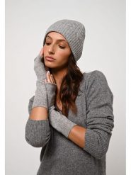 AUTHENTIC CASHMERE Kaszmirowe mankiety "Serre" w kolorze szarym rozmiar: onesize. Szare rękawiczki AUTHENTIC CASHMERE, bez wzorów, z kaszmiru. Za 144.58 zł.