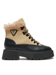 Guess Trapery Rezim FLFREZ ELE10 Beżowy. Brązowe botki Guess, z materiału. Za 879.99 zł.