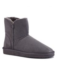 ISLAND BOOT Botki zimowe "Chloe" w kolorze antracytowym rozmiar: 39. Czarne botki Island Boot, na zimę, bez wzorów, z materiału, bez obcasa, bez zapięcia. Za 130.99 zł.
