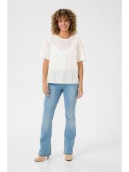 Cream Bluzka w kolorze kremowym rozmiar: 44. Brązowe bluzki Cream, bez wzorów, z bawełny, bez kołnierzyka, bez ramiączek. Za 100.52 zł.