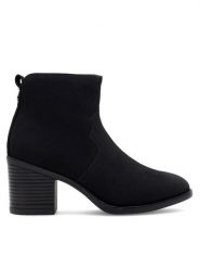 Clara Barson Botki ELSI WYL3546-1 Czarny. Czarne botki Clara Barson, bez wzorów, z syntetyku, bez obcasa, na słupku, bez zapięcia. Za 79.99 zł.