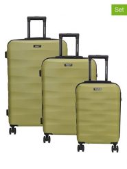 Beagles Walizki (3 szt.) w kolorze khaki rozmiar: onesize. Brązowe walizki Beagles, bez wzorów. Za 434.99 zł.