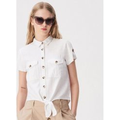 Koszula z lnem - Biały. Koszule Sinsay. Za 49.99 zł.