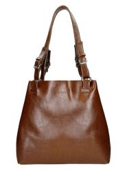 Wojas Skórzana torebka w kolorze brązowym - 34 x 31 x 15 cm rozmiar: onesize. Brązowe torby na ramię Wojas, bez wzorów, z materiału, na ramię, bez dodatków. Za 412.95 zł.