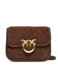 PINKO Torebka Love Box Bag Fl Mini AI 25-26 PLTT 104297 A2JH Brązowy. Brązowe listonoszki Pinko, bez wzorów, ze skóry, bez dodatków. Za 1,559.00 zł.