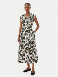 LOLA CASADEMUNT Sukienka koszulowa MS2616009 Czarny Regular Fit. Czarne sukienki LOLA CASADEMUNT, xs, bez wzorów, z bawełny, bez kołnierzyka, bez ramiączek, koszulowe. Za 712.99 zł.