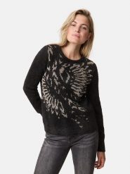 TAIFUN Sweter w kolorze czarnym rozmiar: 40. Czarne swetry Taifun, bez wzorów, bez ramiączek. Za 250.95 zł.