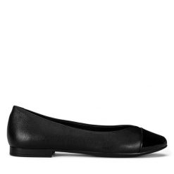 Baleriny Lasocki. Czarne baleriny Lasocki, bez wzorów, bez obcasa. Za 149.99 zł.