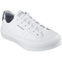Adidasy Skechers Selene-sophisticated, Kobiety. Białe obuwie sportowe Skechers, ze skóry ekologicznej, bez zapięcia. W wyprzedaży za 390.00 zł.