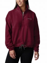 Columbia Bluza polarowa "Brushy Bay" w kolorze czerwonym rozmiar: S. Czerwone bluzy Columbia, s, bez wzorów, z polaru, bez kaptura. Za 139.95 zł.