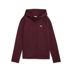 Damska rozpinana bluza Evostripe z kapturem PUMA. Czerwone bluzy sportowe Puma, bez wzorów, z kapturem. Za 349.00 zł.