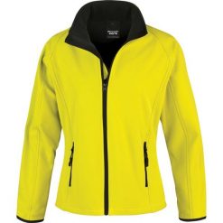 Kurtka Result Softshell Femme Printable. Czarne kurtki sportowe RESULT, bez wzorów, z softshellu, bez kaptura. Za 161.50 zł.