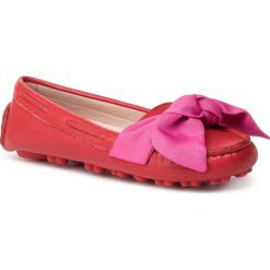 Mokasyny LOVE MOSCHINO - JA10030G17IFG500 Rosso. Czerwone mokasyny Love Moschino, bez wzorów, z materiału, bez obcasa. W wyprzedaży za 399.00 zł.