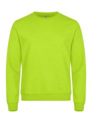 Clique Basic Roundneck bluza unisex, materiał odporny na piling – visibility. Zielone bluzy CLIQUE, m, bez wzorów, z bawełny, bez kaptura. Za 155.60 zł.