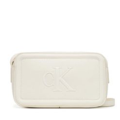 Torebka Calvin Klein. Białe listonoszki Calvin Klein, bez wzorów, bez dodatków. Za 349.99 zł.