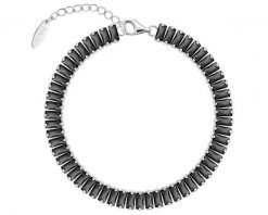 Bransoletka srebrna z cyrkoniami. Szare bransoletki Apart, z cyrkonią, srebrne. Za 439.00 zł.