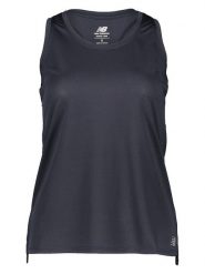 New Balance Top "Core" w kolorze granatowym do biegania rozmiar: S. Niebieskie koszulki sportowe New Balance, bez wzorów, z materiału, bez ramiączek, do biegania. Za 87.81 zł.
