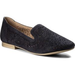 Lordsy CAPRICE - 9-24501-20 Navy Suede 816. Niebieskie lordsy Caprice, bez wzorów, ze skóry, bez obcasa, na obcasie, bez zapięcia. W wyprzedaży za 149.00 zł.
