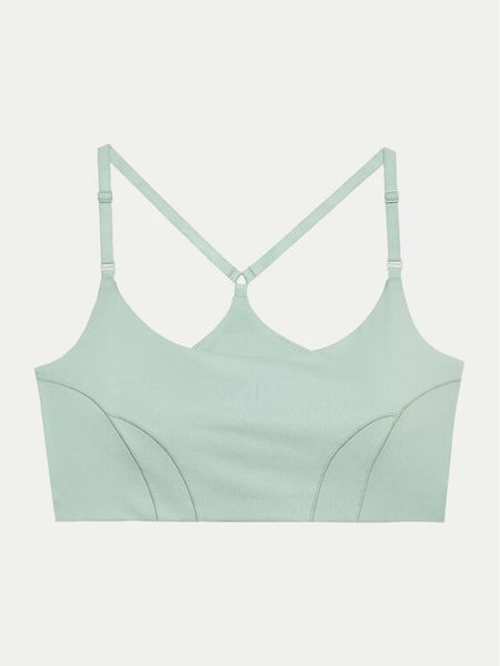 4F Biustonosz sportowy 4FWAW24USBAF143 Zielony. Zielone koszulki sportowe 4f, bez wzorów, z syntetyku, bez ramiączek, na jogę i pilates. Za 59.99 zł.