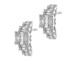 Kolczyki z białego złota z diamentami - 1,54 ct - próba 750. Białe kolczyki Apart, z diamentem, złote. Za 24,990.00 zł.