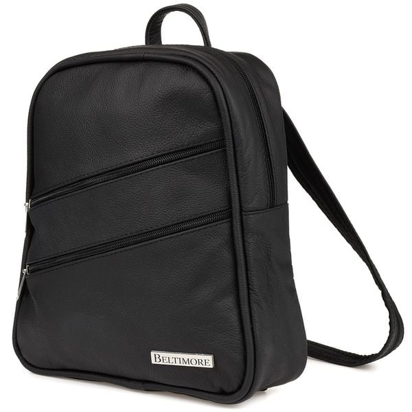 Czarny Plecak Torebka Damska Skórzana Beltimore 022. Czarne plecaki BELTIMORE, bez wzorów, ze skóry. Za 159.99 zł.