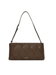 Calvin Klein Torebka Ck Woven Elongated Shoulder Bag K60K612992 Brązowy. Brązowe torebki klasyczne Calvin Klein, bez wzorów, ze skóry, bez dodatków. Za 349.99 zł.