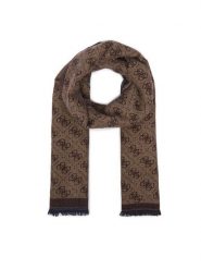 Guess Szalik AM9665 POL03 Brązowy. Brązowe rękawiczki Guess, z aplikacjami, z poliesteru. Za 234.99 zł.