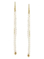 Ivy Pozłacane kolczyki z kryształami rozmiar: onesize. Białe kolczyki IVY, z kryształem, pozłacane, z zapięciem typu bigiel. Za 30.99 zł.