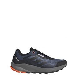 Terrex Trail Rider Trail Running Shoes. Brązowe obuwie sportowe Adidas, z materiału, bez zapięcia, do biegania. W wyprzedaży za 432.85 zł.
